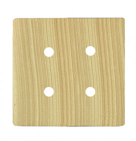 Placa p/ 4 Furos 4x4 - Novara Maple